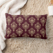 ラックスダ王室のマスク金ゴールド装飾模様 ランバークッション (ブランケット)