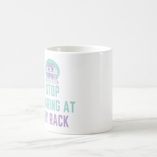 ラックストップを見る – おもしろい LAB TECH コーヒーマグカップ (中央)