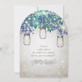 ラックスネイビ素朴ーとターコイズメイスンジャー 招待状 (裏面)