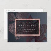 ラックスバラ金ゴールドヴィンテージ植物保存日 案内ポストカード (正面/裏面)