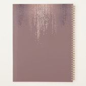 ラックスバラ金ゴールド紙吹雪レインアポイントメントブック プランナー手帳 (裏面)