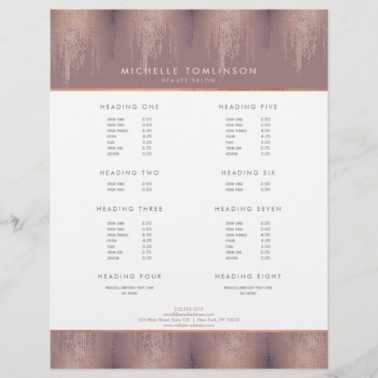 ラックスバラ金ゴールド紙吹雪レインパターン チラシ (正面)