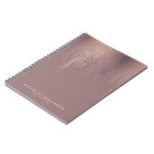 ラックスバラ金ゴールド紙吹雪レインパターン ノートブック (左側)