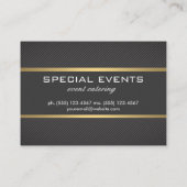 ラックスパターお洒落ン金ゴールドトリム 名刺 (裏面)