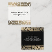 ラックスパターモダンンのトリム スクエア名刺 (正面/裏面)