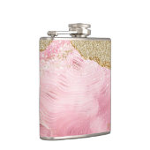 ラックスピガーリーックアゲート付/金ゴールドグリッター フラスク (右)