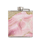 ラックスピガーリーックアゲート付/金ゴールドグリッター フラスク (裏面)