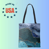 ラックスピーコックアゲート&金ゴールド トートバッグ