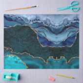 ラックスピーコックアゲート&金ゴールド 薄葉紙 (クラフト)