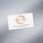 ラックスフェイクバラ金ゴールド色彩の鮮やかサークルデザイナー マグネット名刺 (インサイチュ)