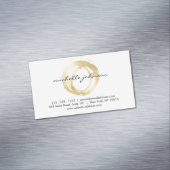 ラックスフェイク絵を描金ゴールドサークルデザイナー磁気 マグネット名刺 (インサイチュ)