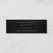 ラックスフェイク金ゴールドマ芸術的ックスレザープリント スキニー名刺 (裏面)