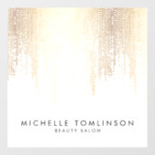 ラックスフェイク金ゴールド紙吹雪レイン美しいサロン ウィンドウサイン