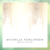 ラックスフェイク金ゴールド紙吹雪レイン美しいサロン ウィンドウサイン