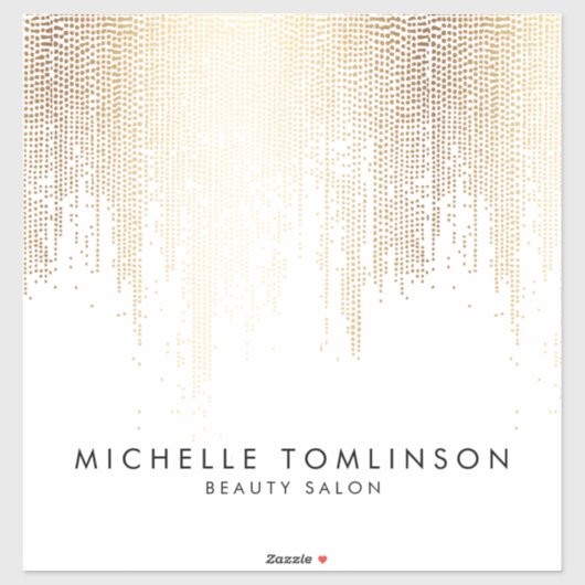 ラックスフェイク金ゴールド紙吹雪レイン美しいサロン シール (シート)