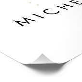 ラックスフェイク金ゴールド紙吹雪レイン美しいサロン ポスター (コーナー)