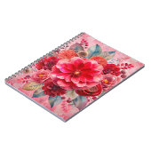 ラックスフローラドリームウィズパステルフラワーズ&抽象芸術 ノートブック (左側)