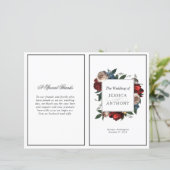 ラックスフローラフレーム折り畳み結婚式 プログラム (スタンド正面)