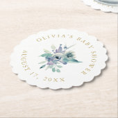 ラックスフローラベビーシャワー ペーパーコースター (アングル)