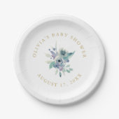 ラックスフローラベビーシャワー ペーパープレート (正面)