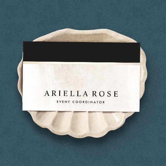 ラックスブエレガントラックと白大理石 名刺