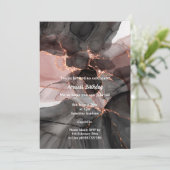 ラックスブラックピンクシフォンパーティー 招待状 (スタンド正面)