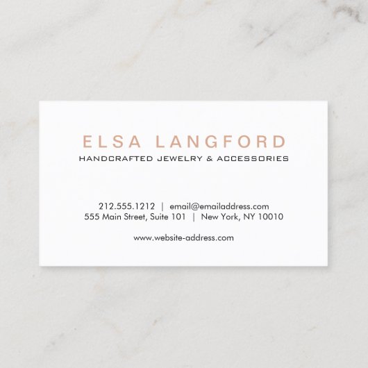 ラックスブラックマーブルIブティック、ファッション、ジュエリー 名刺 (裏面)