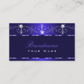 ラックスブルー王室のスクイグルスパークルジュエリーオーナメント 名刺 (正面)