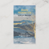 ラックスブルー金ゴールドマウンカスタムテン名刺 名刺 (裏面)