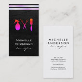 ラックスホワイトストライプシティブラック 名刺 (正面/裏面)