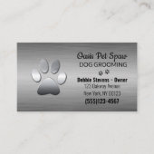 ラックスポープリントドッグペットグルーミングサービス 名刺 (正面)