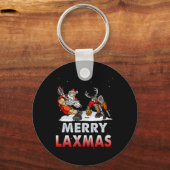 ラックスメリーマス – 醜いクリスマスラクロスサンタトナカイ キーホルダー (正面)