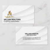 ラックスモダンエテ実在ートのロゴ 名刺 (正面/裏面)