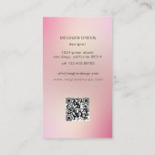 ラックスモダンフォトグラディエント紫色の名刺 名刺 (裏面)