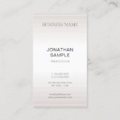 ラックスモダンプエレガントラミニマルインフェイクシルバー 名刺 (裏面)