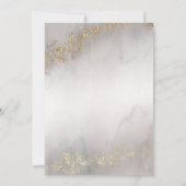 ラックスモダン金ゴールドフレイクグレーミスト日付を保存 セーブザデート (裏面)