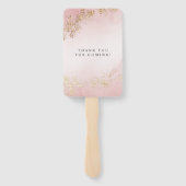 ラックスモダン金ゴールドフレックス赤面ピンクミスト結婚ーズ ハンドファン (裏面)