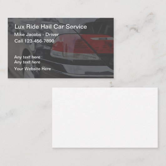 ラックスユーバーライドヘリングタクシードライバー 名刺 (正面/裏面)