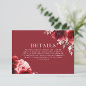 ラックスラディアンスルビーレッドローズ開花結婚ズ詳細 エンクロージャーカード (スタンド正面)