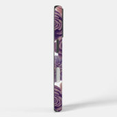 ラックスラベンダーグリッターフラワーズiPhone 16ケース Case-Mate iPhoneケース (裏面 / 右)