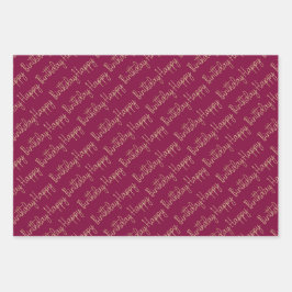 ラックスレッド ラッピングペーパーシート