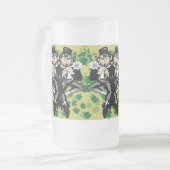 ラックスレプラーシャンをダブル フロストグラスビールジョッキ (正面左)