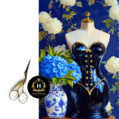 ラックスヴィンテージコルセットドレス型枠フローラデカップージ 薄葉紙