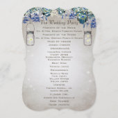 ラックス素朴ピーコック結婚式 プログラム (裏面)