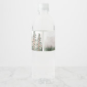 ラックス素朴自然アウトドアマウンテンズ結婚式の引き出物 ペットボトルラベル (裏面)