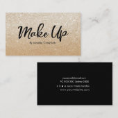 ラックス金ゴールドグリッター名刺 名刺 (正面/裏面)