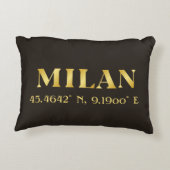 ラックス金ゴールドミラノラティッド&経度ブラック アクセントクッション (裏面)