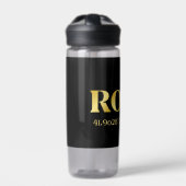 ラックス金ゴールドローマ緯度&経度 ウォーターボトル (正面)