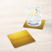 ラックス金ゴールド信じコースターセット スクエアペーパーコースター (インサイチュ)