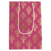 ラックス金ゴールド（紋章の）フラ・ダ・リとラズベリーソベット ミディアムペーパーバッグ (裏面)